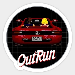 16-Bit Outrun Convertible Sticker